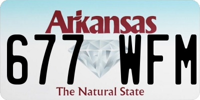 AR license plate 677WFM