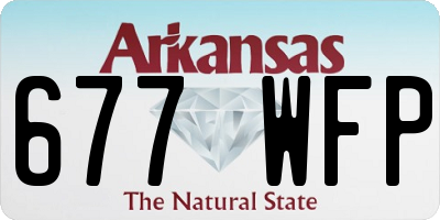 AR license plate 677WFP