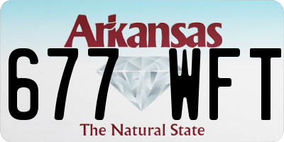 AR license plate 677WFT