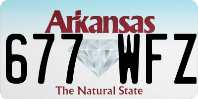 AR license plate 677WFZ