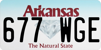AR license plate 677WGE