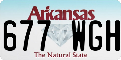 AR license plate 677WGH