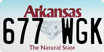 AR license plate 677WGK