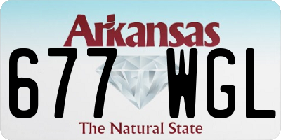 AR license plate 677WGL