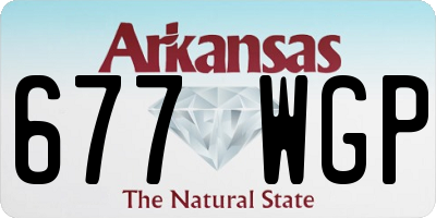 AR license plate 677WGP