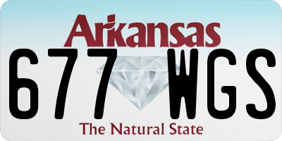 AR license plate 677WGS
