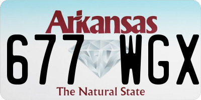 AR license plate 677WGX