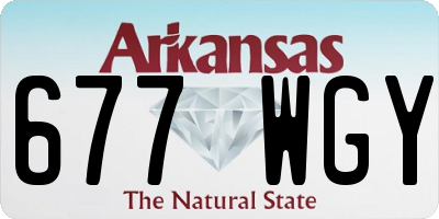 AR license plate 677WGY
