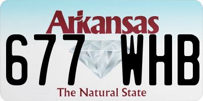 AR license plate 677WHB