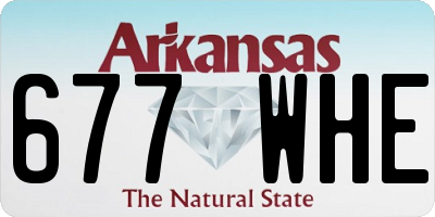 AR license plate 677WHE