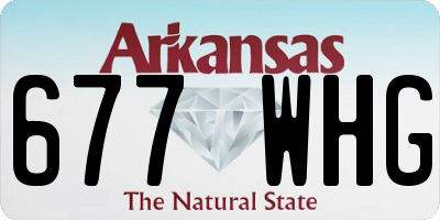 AR license plate 677WHG