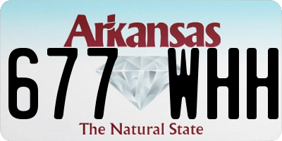 AR license plate 677WHH