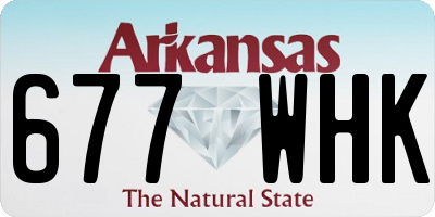 AR license plate 677WHK