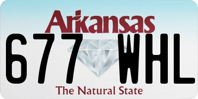 AR license plate 677WHL