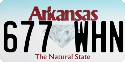 AR license plate 677WHN