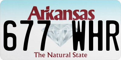 AR license plate 677WHR