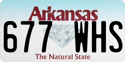AR license plate 677WHS