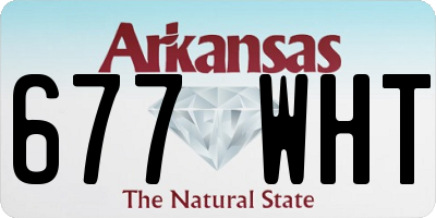 AR license plate 677WHT