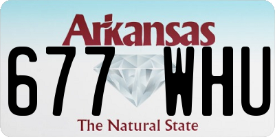 AR license plate 677WHU