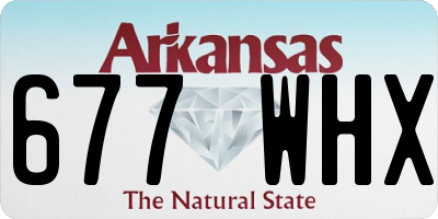 AR license plate 677WHX