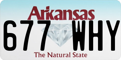 AR license plate 677WHY
