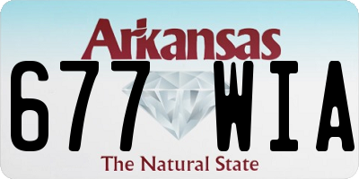 AR license plate 677WIA