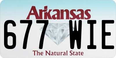 AR license plate 677WIE