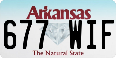 AR license plate 677WIF