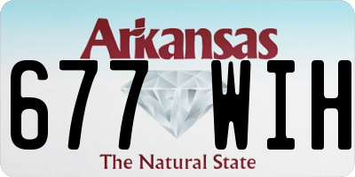 AR license plate 677WIH
