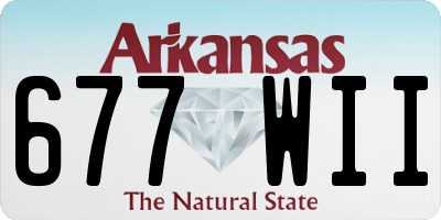 AR license plate 677WII