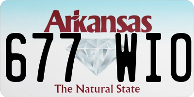 AR license plate 677WIO