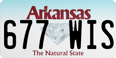 AR license plate 677WIS