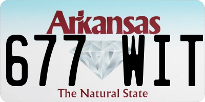 AR license plate 677WIT