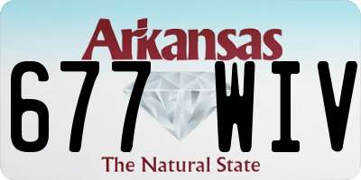 AR license plate 677WIV