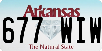 AR license plate 677WIW