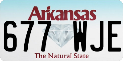 AR license plate 677WJE