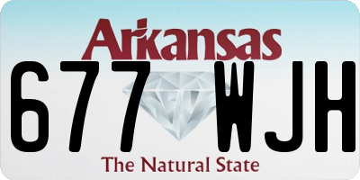 AR license plate 677WJH