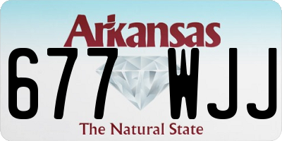 AR license plate 677WJJ