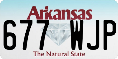 AR license plate 677WJP