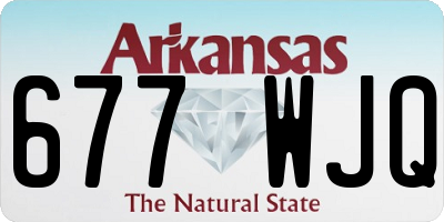 AR license plate 677WJQ