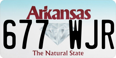 AR license plate 677WJR