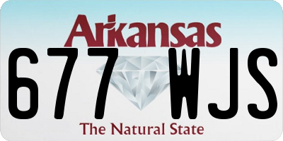 AR license plate 677WJS