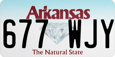 AR license plate 677WJY