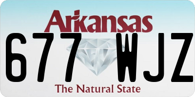 AR license plate 677WJZ