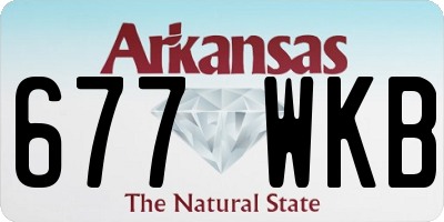 AR license plate 677WKB