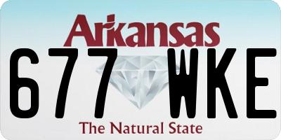 AR license plate 677WKE