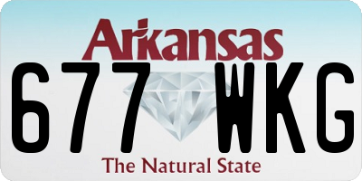 AR license plate 677WKG