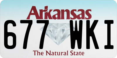 AR license plate 677WKI