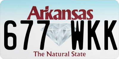 AR license plate 677WKK