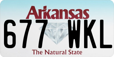 AR license plate 677WKL